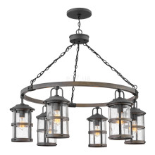 Люстра Quintiesse QN-LAKEHOUSE6-P-DZ Hinkley Lakehouse Lakehouse 6 Light Outdoor Chandelier Aged Zinc with Driftwood Grey · Quintiesse · quintiesse-qn-lakehouse6-p-dz