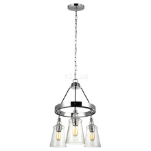 Люстра Quintiesse QN-LORAS3 Feiss Loras Loras 3 Light Chandelier Chrome · Quintiesse · quintiesse-qn-loras3
