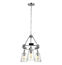 Люстра Quintiesse QN-LORAS3 Feiss Loras Loras 3 Light Chandelier Chrome
