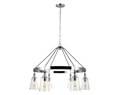 Люстра Quintiesse QN-LORAS6 Feiss Loras Loras 6 Light Chandelier Chrome