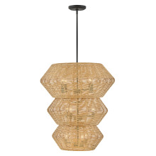 Підвісний світильник Quintiesse QN-LUCA-10P-BK-CAM Hinkley Luca Luca 10 lt Multi-tier Chandelier Black/Camel · Quintiesse · quintiesse-qn-luca-10p-bk-cam
