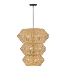 Підвісний світильник Quintiesse QN-LUCA-10P-BK-CAM Hinkley Luca Luca 10 lt Multi-tier Chandelier Black/Camel