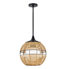 Підвісний світильник Quintiesse QN-MADDOX-P-S-BK-CAM Hinkley Maddox Maddox 1 lt Small Outdoor Pendant Black/Camel