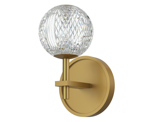 Бра Quintiesse QN-MARNI-1WB-NBR Alora Marni Marni LED Wall Light Natural Brass, 5 Вт, 317 лм, 3000К