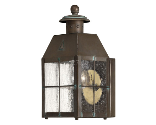 Бра Quintiesse QN-NANTUCKET-XS-AS Hinkley Nantucket Nantucket 1 Light Extra Small Wall Lantern Aged Brass