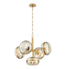 Люстра Quintiesse QN-NOTTINGHAM-5P-AB Eurofase Nottingham Nottingham 5 Lt Pendant chandelier Antique Brass