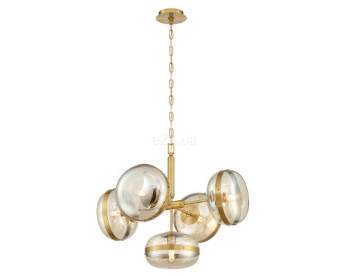 Люстра Quintiesse QN-NOTTINGHAM-5P-AB Eurofase Nottingham Nottingham 5 Lt Pendant chandelier Antique Brass