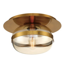 Люстра Quintiesse QN-NOTTINGHAM-F-S-AB Eurofase Nottingham Nottingham 1 Lt Ceiling Flush Small Antique Brass