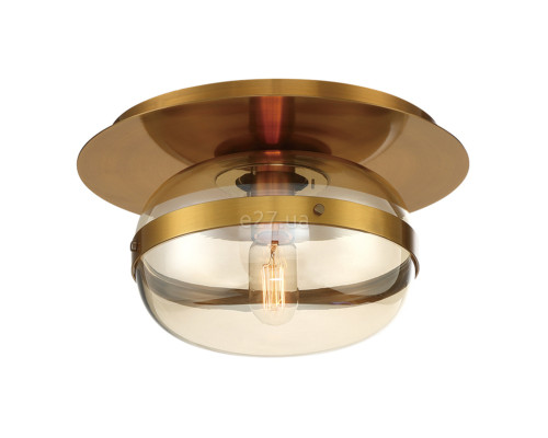 Люстра Quintiesse QN-NOTTINGHAM-F-S-AB Eurofase Nottingham Nottingham 1 Lt Ceiling Flush Small Antique Brass