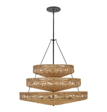 Люстра Quintiesse QN-OPHELIA-13P-BK-CAM Hinkley Ophelia Ophelia 13 lt Multi-Tier Chandelier Black/Camel