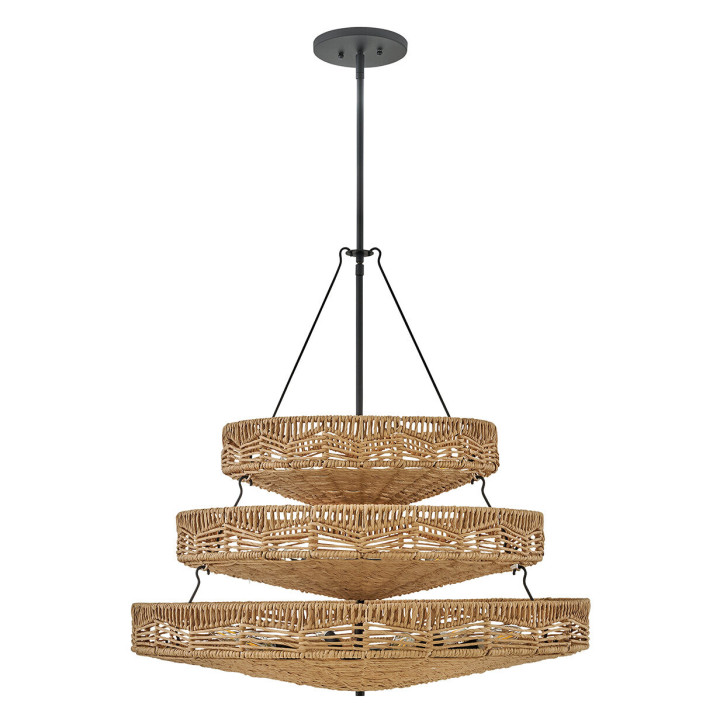 Люстра Quintiesse QN-OPHELIA-13P-BK-CAM Hinkley Ophelia Ophelia 13 lt Multi-Tier Chandelier Black/Camel · Quintiesse · quintiesse-qn-ophelia-13p-bk-cam