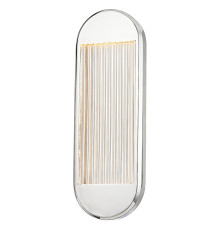 Бра Quintiesse QN-PALAIS-W-M-PN Alora Palais Palais Medium LED Wall Light Polished Nickel, 17 Вт, 349 лм, 3000К