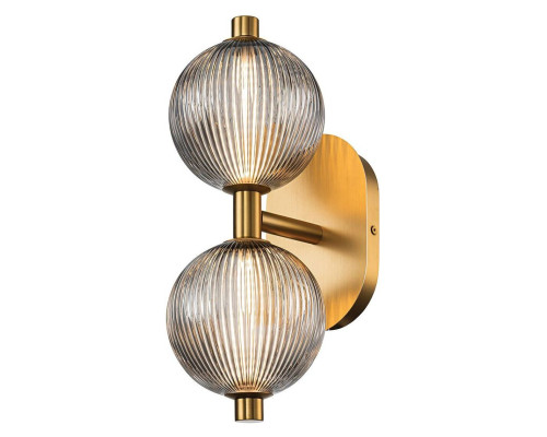 Бра Quintiesse QN-PALMAS-2W-BG Eurofase Palmas Palmas 2 Lt Wall Light Gold, 18 Вт, 1361 лм, 3000К