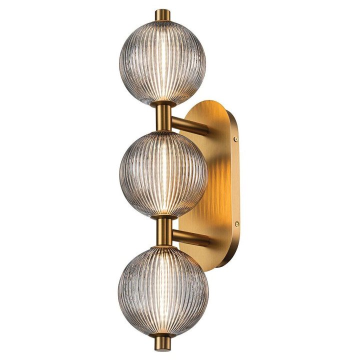 Бра Quintiesse QN-PALMAS-3W-BG Eurofase Palmas Palmas 3 Lt Wall Light Gold, 27 Вт, 1850 лм, 3000К · Quintiesse · quintiesse-qn-palmas-3w-bg