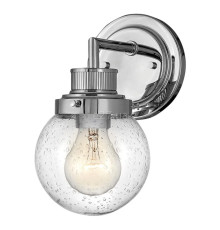 Бра Quintiesse QN-POPPY1-PC-BATH Hinkley Poppy Poppy 1 Light Wall Light Polished Chrome