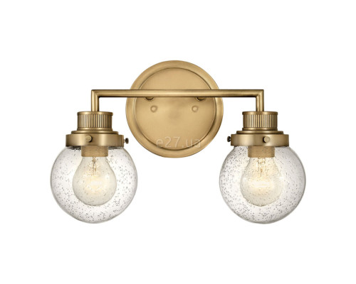 Бра Quintiesse QN-POPPY2-HB-BATH Hinkley Poppy Poppy 2 Light Wall Light Heritage Brass