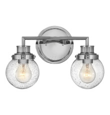 Бра Quintiesse QN-POPPY2-PC-BATH Hinkley Poppy Poppy 2 Light Wall Light Polished Chrome