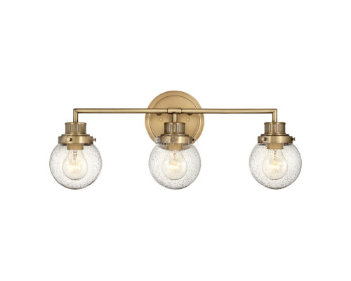 Бра Quintiesse QN-POPPY3-HB-BATH Hinkley Poppy Poppy 3 Light Wall Light Heritage Brass