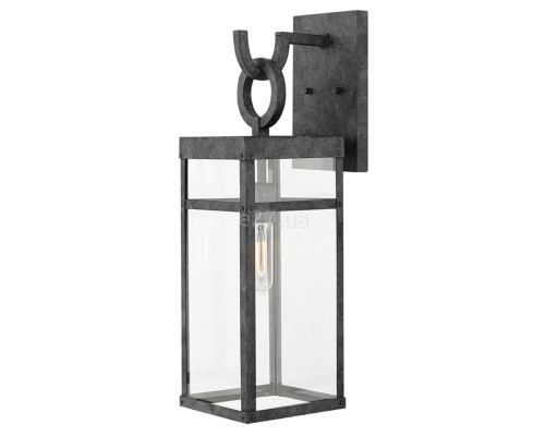 Бра Quintiesse QN-PORTER-L-DZ Hinkley Porter Porter 1 Light Large Wall Lantern Aged Zinc