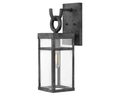 Бра Quintiesse QN-PORTER-M-DZ Hinkley Porter Porter 1 Light Medium Wall Lantern Aged Zinc