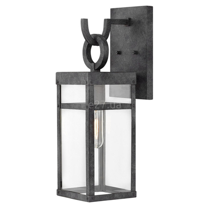 Бра Quintiesse QN-PORTER-M-DZ Hinkley Porter Porter 1 Light Medium Wall Lantern Aged Zinc · Quintiesse · quintiesse-qn-porter-m-dz