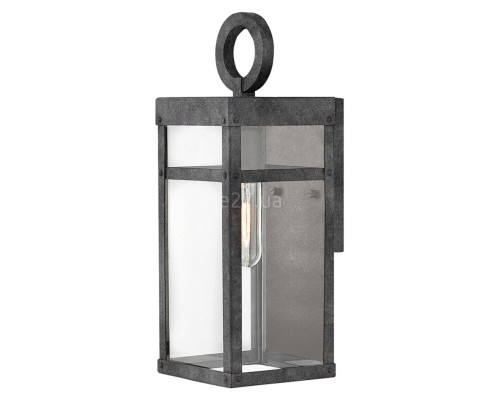 Бра Quintiesse QN-PORTER-S-DZ Hinkley Porter Porter 1 Light Small Wall Lantern Aged Zinc