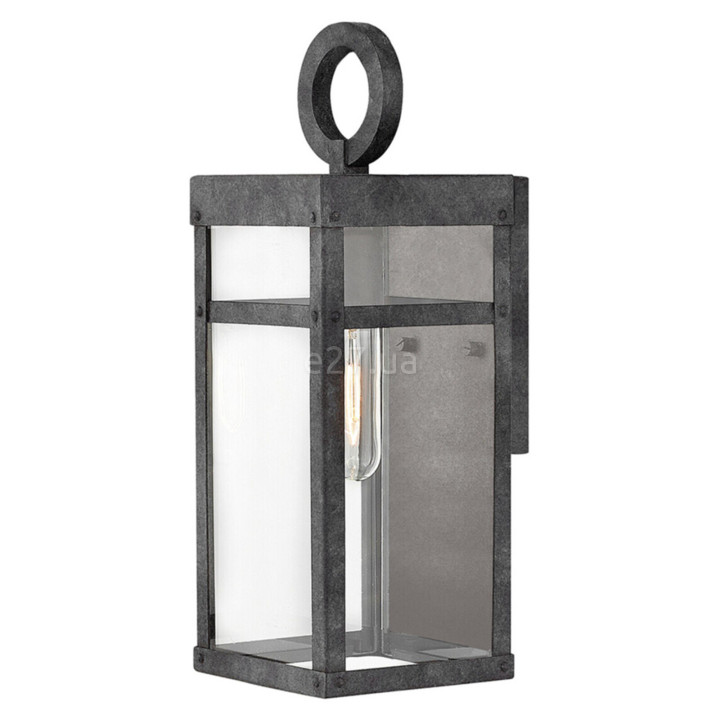 Бра Quintiesse QN-PORTER-S-DZ Hinkley Porter Porter 1 Light Small Wall Lantern Aged Zinc · Quintiesse · quintiesse-qn-porter-s-dz