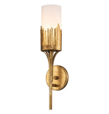 Бра Quintiesse QN-SAWGRASS-1WB-DG-O Sawgrass 1 lt Wall Light Gold Leaf with Antique Glaze