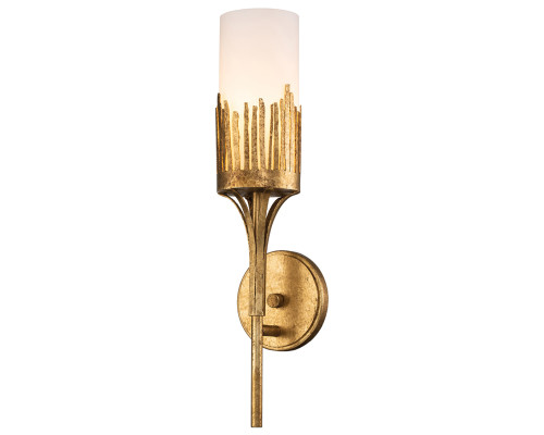 Бра Quintiesse QN-SAWGRASS-1WB-DG-O Sawgrass 1 lt Wall Light Gold Leaf with Antique Glaze