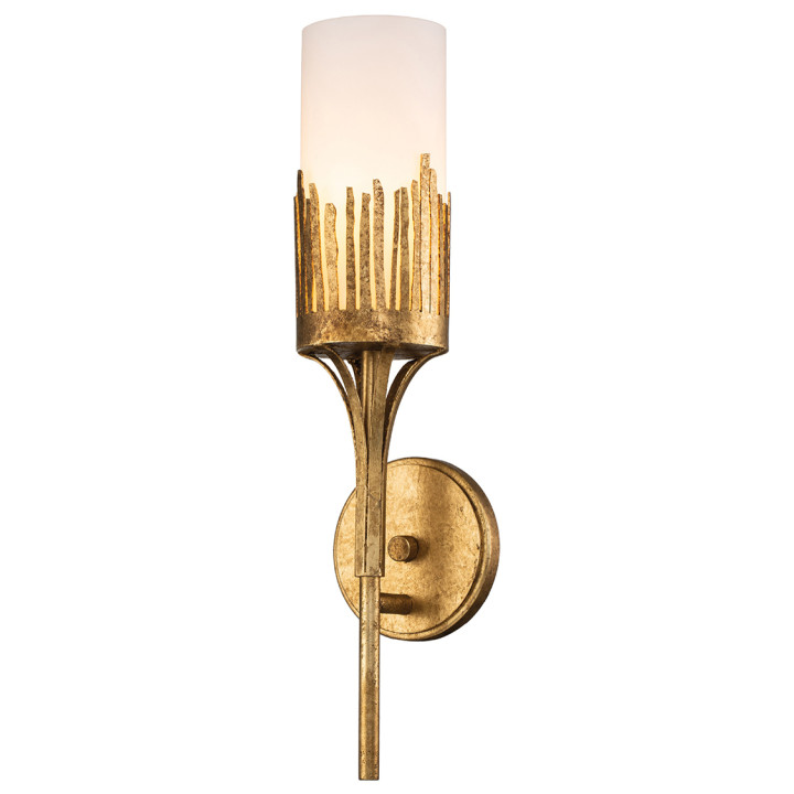 Бра Quintiesse QN-SAWGRASS-1WB-DG-O Sawgrass 1 lt Wall Light Gold Leaf with Antique Glaze · Quintiesse · quintiesse-qn-sawgrass-1wb-dg-o