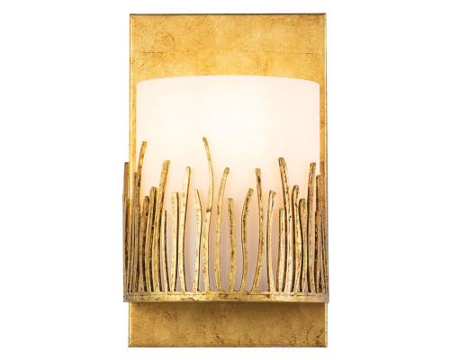Бра Quintiesse QN-SAWGRASS-WU-DG-O Sawgrass 1 lt Wall Light Gold Leaf with Antique Glaze