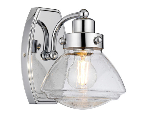 Бра Quintiesse QN-SCHOLAR1 Quoizel Scholar Scholar 1 Light Wall Light Polished Chrome