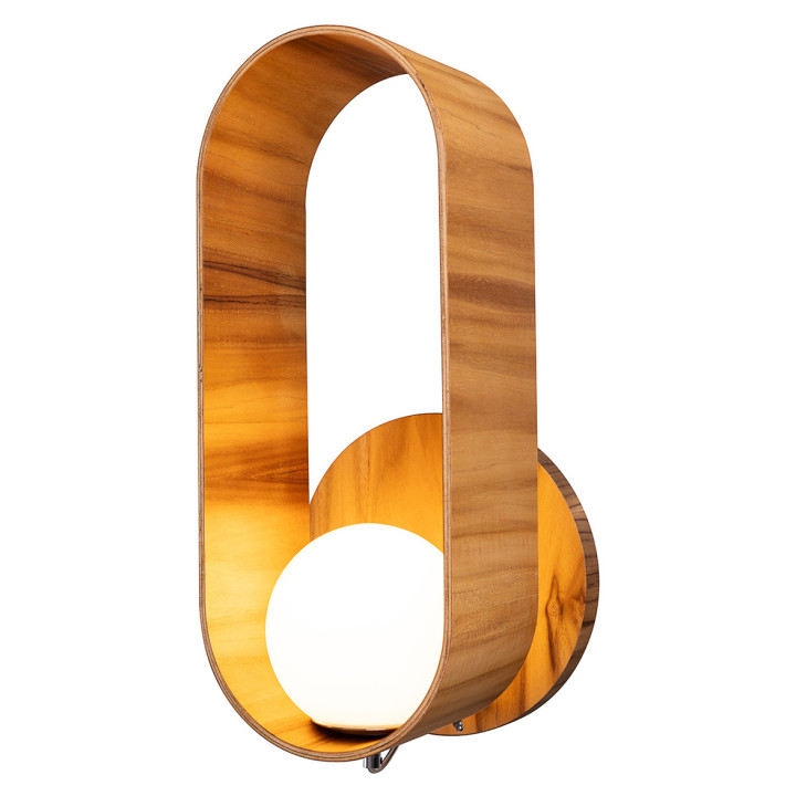 Бра Quintiesse QN-SFERA-WB-L-TEAK Accord Sfera Sfera Wall Light Teak Veneer · Quintiesse · quintiesse-qn-sfera-wb-l-teak