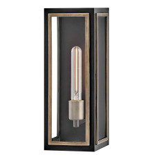 Бра Quintiesse QN-SHAW-1M-BK Hinkley Shaw Shaw 1 lt Wall Lantern Black with Burnished Bronze accents