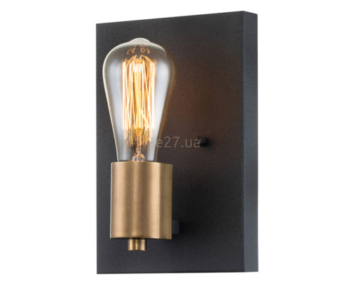 Бра Quintiesse QN-SILAS1-DZ Hinkley Silas Silas 1 Light Wall Light Aged Zinc & Heritage Brass