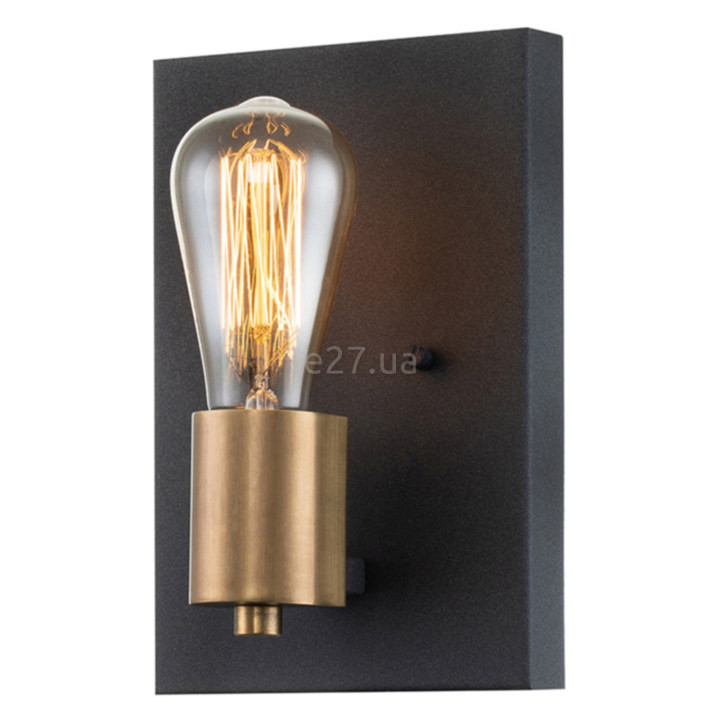 Бра Quintiesse QN-SILAS1-DZ Hinkley Silas Silas 1 Light Wall Light Aged Zinc & Heritage Brass · Quintiesse · quintiesse-qn-silas1-dz