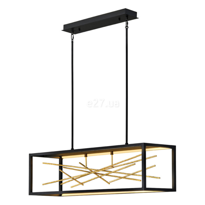 Люстра Quintiesse QN-STYX-LED-ISLE-BG Hinkley Styx Styx LED Island Pendant Black & Gilded Gold, 55 Вт, 5980 лм, 3000К · Quintiesse · quintiesse-qn-styx-led-isle-bg