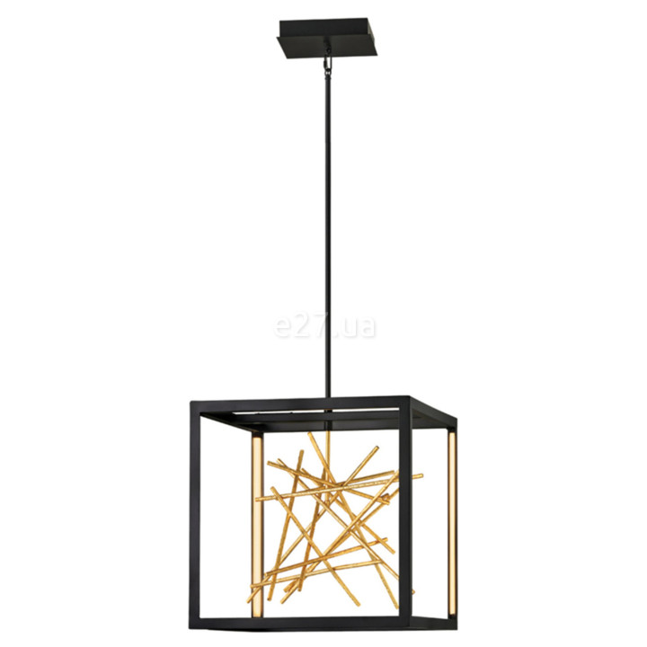 Підвісний світильник Quintiesse QN-STYX-LED-P-BG Hinkley Styx Styx LED Pendant Black & Gilded Gold, 48 Вт, 5234 лм, 3000К · Quintiesse · quintiesse-qn-styx-led-p-bg