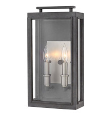 Бра Quintiesse QN-SUTCLIFFE-M-AZ Hinkley Sutcliffe Sutcliffe 2 Light Wall Lantern Aged Zinc & Antique Nickel