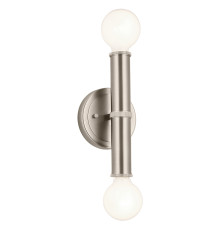 Бра Quintiesse QN-TORCHE-2W-BN Kichler Torche Torche 2 lt Wall Light Brushed Nickel