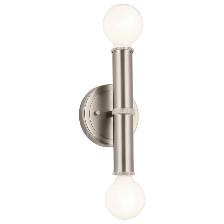Бра Quintiesse QN-TORCHE-2W-BN Kichler Torche Torche 2 lt Wall Light Brushed Nickel · Quintiesse · quintiesse-qn-torche-2w-bn