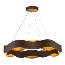 Підвісний світильник Quintiesse QN-VAUGHAN-P-L-BRZ-GD Eurofase Vaughan Vaughan Chandelier Large Bronze and Gold, 105 Вт, 1854 лм, 3000К · Quintiesse · quintiesse-qn-vaughan-p-l-brz-gd