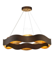 Підвісний світильник Quintiesse QN-VAUGHAN-P-L-BRZ-GD Eurofase Vaughan Vaughan Chandelier Large Bronze and Gold, 105 Вт, 1854 лм, 3000К