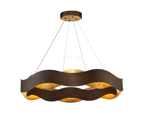 Підвісний світильник Quintiesse QN-VAUGHAN-P-L-BRZ-GD Eurofase Vaughan Vaughan Chandelier Large Bronze and Gold, 105 Вт, 1854 лм, 3000К