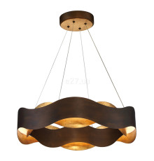 Підвісний світильник Quintiesse QN-VAUGHAN-P-M-BRZ-GD Eurofase Vaughan Vaughan Chandelier Medium Bronze and Gold, 80 Вт, 1302 лм, 3000К