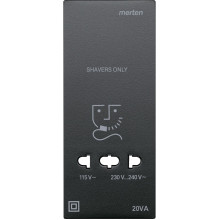 Лицьова панель розетки 220В Schneider Electric 213514 Merten System M, антрацит · Schneider Electric · schneider-electric-213514