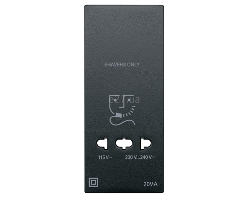 Лицьова панель розетки 220В Schneider Electric 213514 Merten System M, антрацит