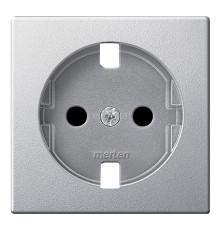 Лицьова панель розетки 220В Schneider Electric 237180 Merten System M, алюміній