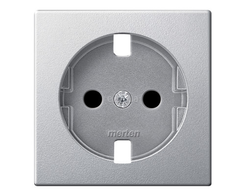 Лицьова панель розетки 220В Schneider Electric 237180 Merten System M, алюміній