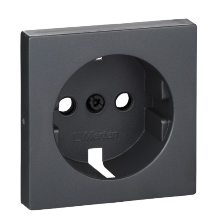 Лицьова панель розетки 220В Schneider Electric 237198 Merten System M, антрацит · Schneider Electric · schneider-electric-237198
